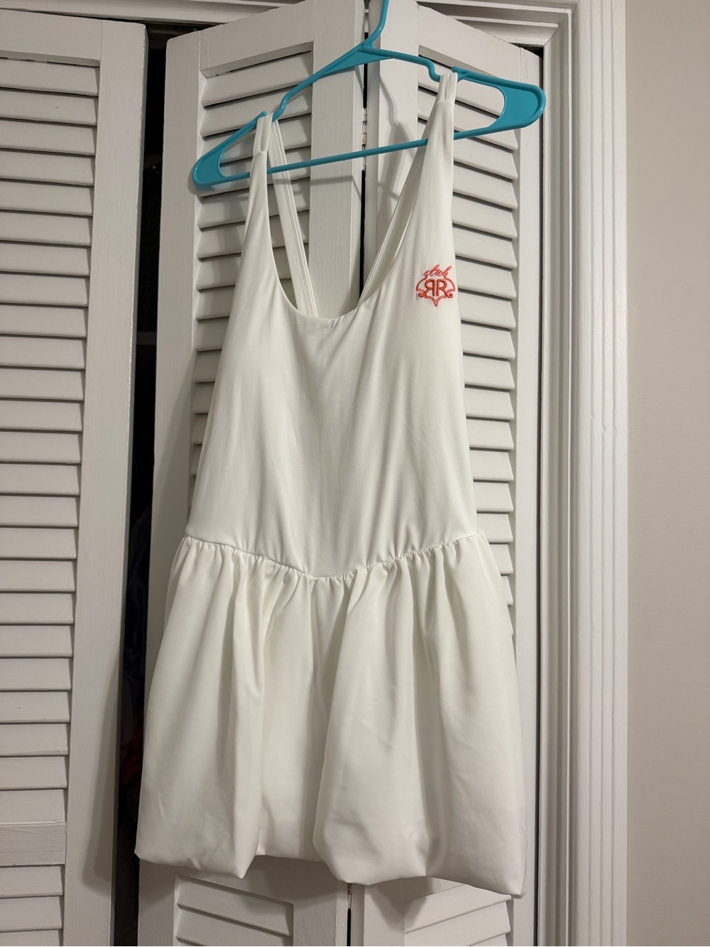 Roller Rabbit White Athletic Dress with Pink Logo